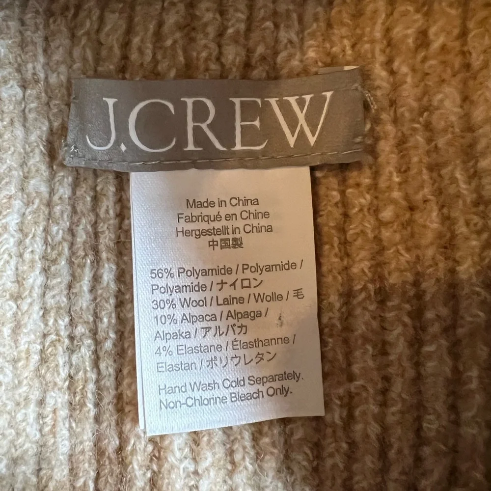 NWOT J. Crew Cozy Ribbed Knit Beanie